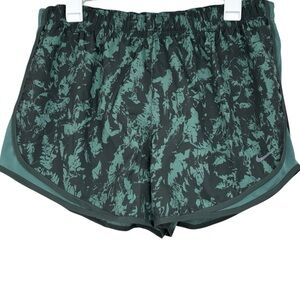 Nike Dri-Fit Forest Green Patterned Women’s Athletic Running Shorts Lined NWT XL